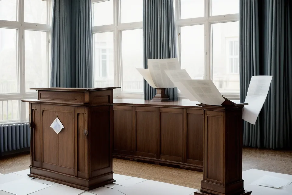 Gros plan sur des mains posées avec assurance sur une table de réunion.